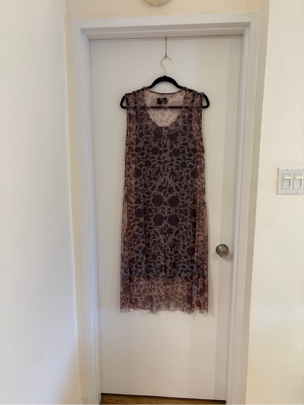 Johnny Was mesh midi dress with slip dress underneath, XXL - Picture 6 of 9